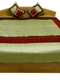 Pearl PolySilk Quilted BedCover Set-(1 bedcover+ 2 Pillow Covers + 2 Cushion Covers) - Jagdish Store Karol Bagh Online Since 1965