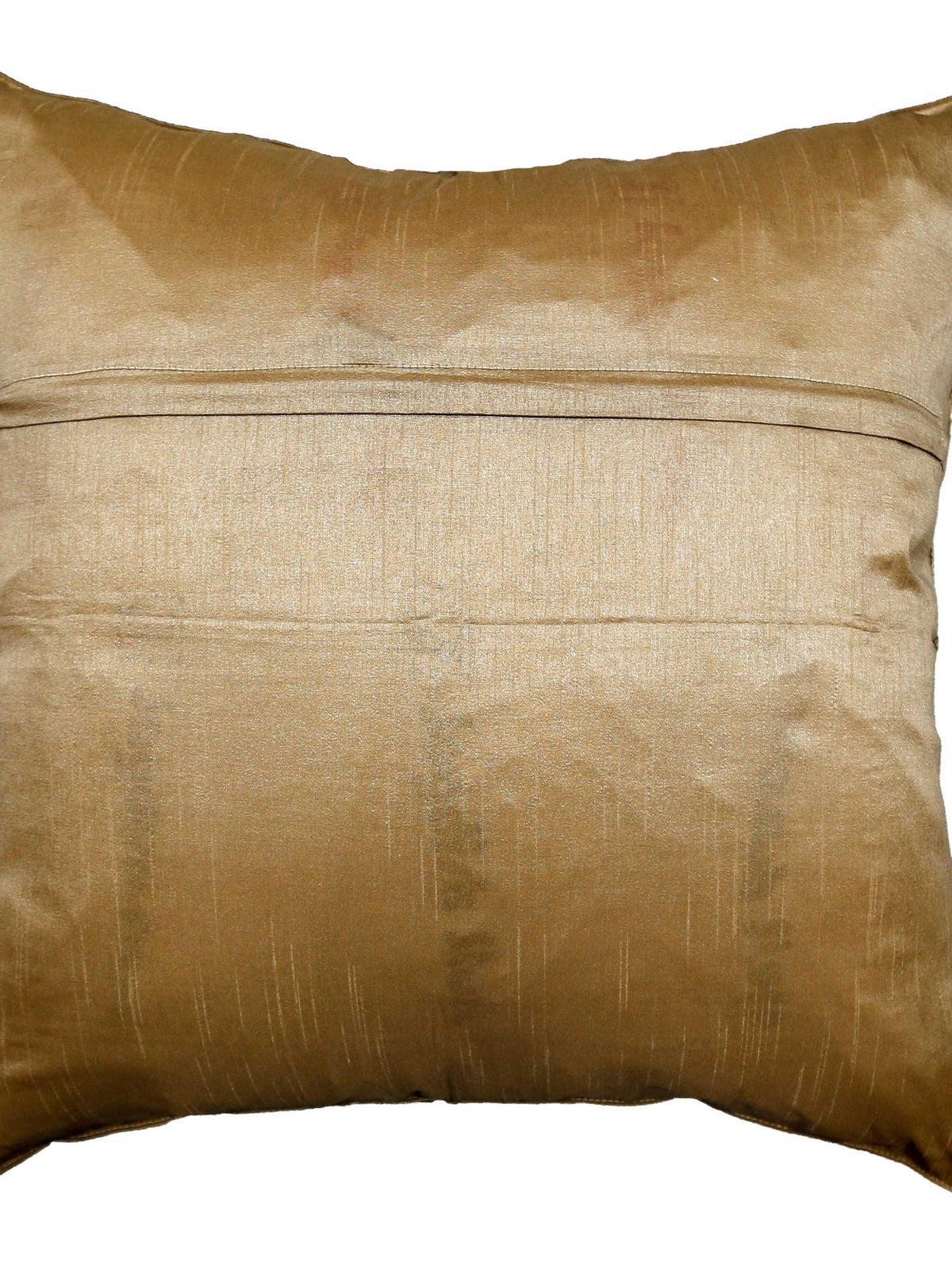Plain gold-brown reverse with concealed zip