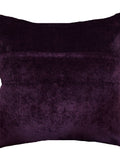 Purple Patchwork Velvet Cushion Covers 24x24 inch front view