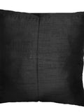 Black Polyester Cushion Cover front view
