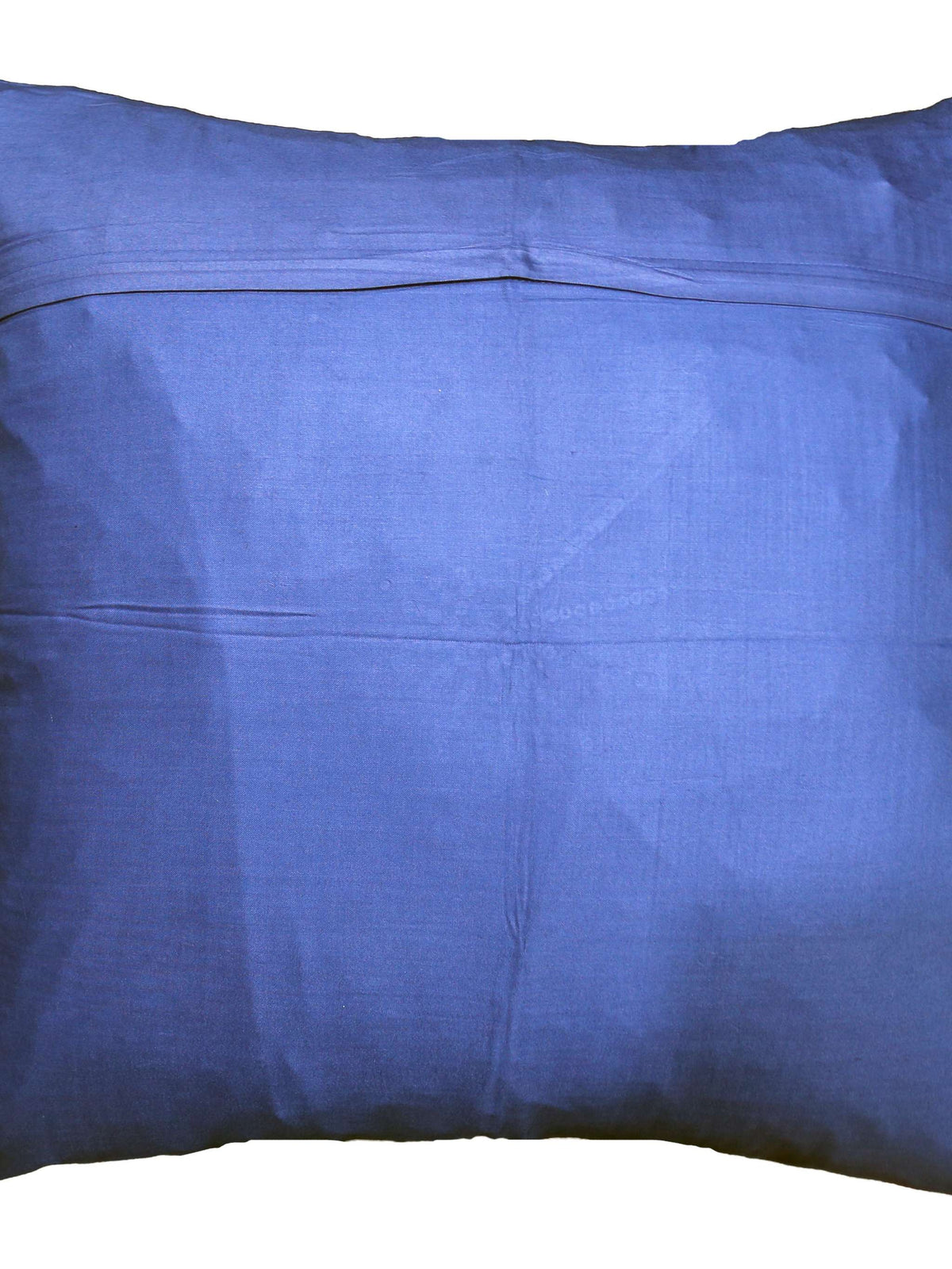 Plain blue reverse with concealed zip