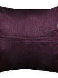 Grey Embroidered Polyester Cushion Covers 24x24 inch front view