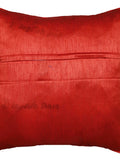 Maroon Printed Polyester Cushion Covers 24x24 inch front view