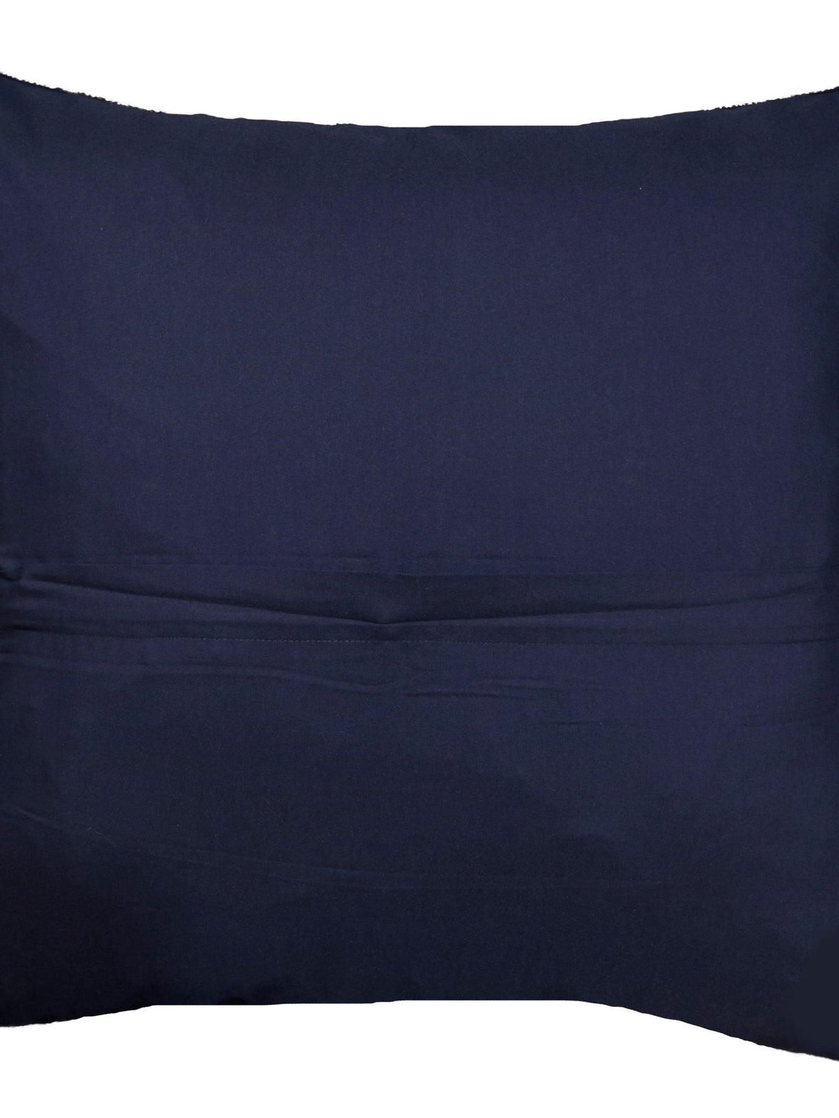 Plain navy-blue reverse with concealed zip