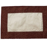 (Maroon-Cream) Water Filling Stitch Table Mat-Polyester - Jagdish Store Online 