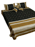 Aari Embroidery Double Bedcover with Pillow Covers and Cushion Covers - Jagdishstoreonline 