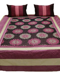 Pink Abstract Bedsheet Set 90x108 front view