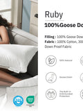 Ruby 100% Goose Down Feather Pillow - Jagdishstoreonline 