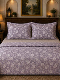 Flora Floral Printed 3 Pcs Cotton King Size Bedcover Set