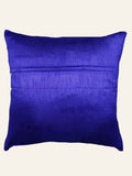 Blue Printed Polyester Cushion Covers 24x24 inch front view