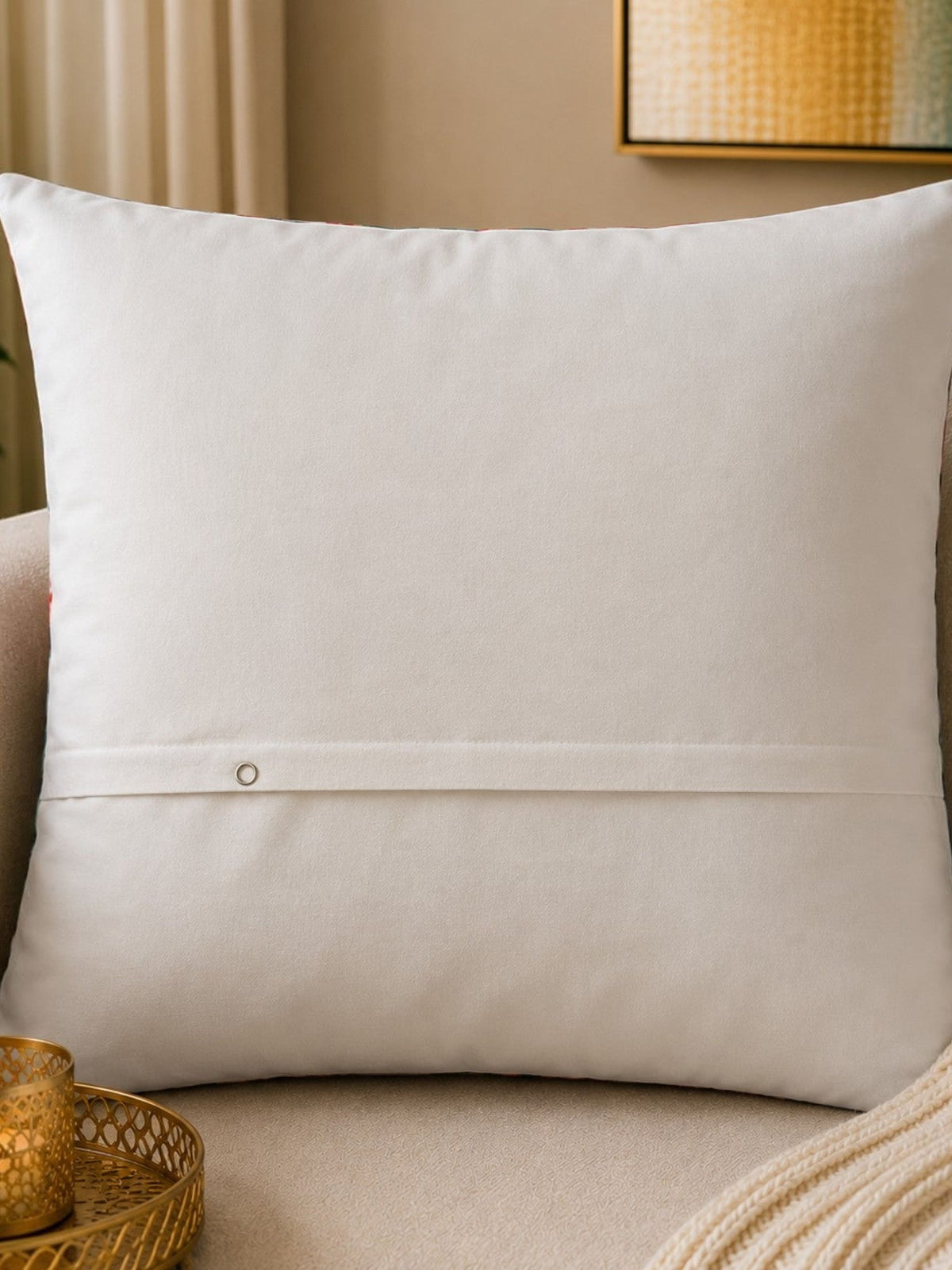 Multicolor polyester cushion cover with luxury sports car print design 16x16 inch