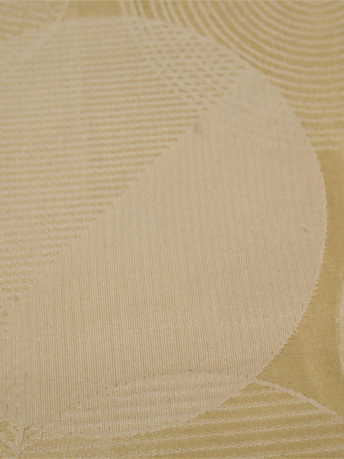 Cream Polyester Bedcover 108x108 inch front view