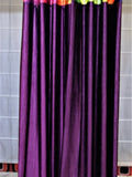 (Wine) Curtain Self Design- Polyester(7 X 4 Feet) - Jagdish Store Online Since 1965