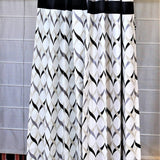 (Black) Curtain Self Design- Polyester(7 X 4 Feet) - Jagdish Store Online Since 1965