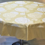 Printed(60 Inch) Round Table Cover(Beige)-Polyester - Jagdish Store Online Since 1965