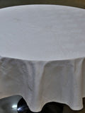 White Cotton Table Cover front view