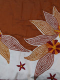 Beige Embroidered Dupion Silk Wedding Set 90x108 front view