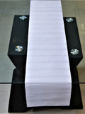 White Table Runner 13 X 60 inch front view