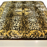 Double Print (Gold/Cream/Brown)Blanket(60 X 90 Inch)-Polyester(3.44 Kg) - Jagdish Store Online Since 1965
