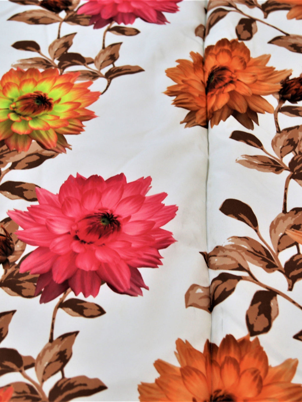 Brown Polycotton Quilt front view
