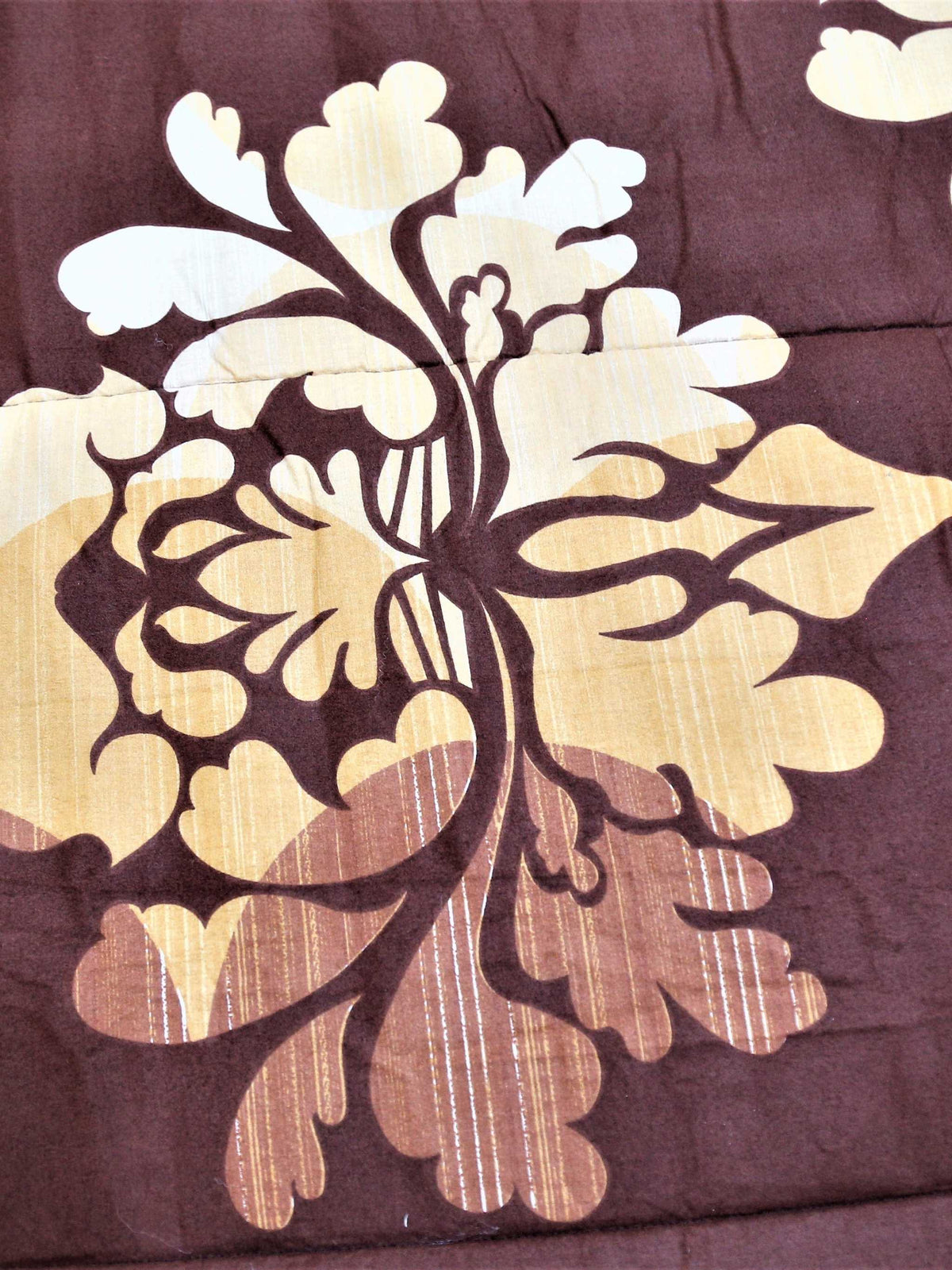 Portico Printed(Brown/Beige) Cotton AC Quilt (90x100 Inch)-250 GSM - Jagdish Store Online Since 1965