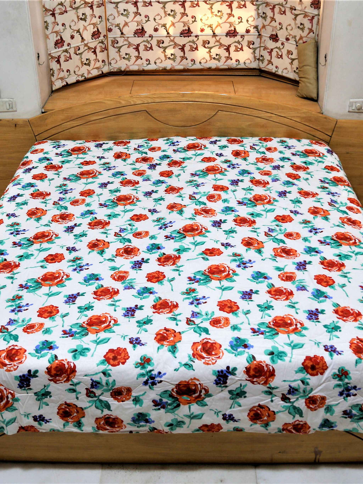 Reversible Printed Cotton AC Quilt (90x100 Inch)-200 GSM - Jagdish Store Online Since 1965