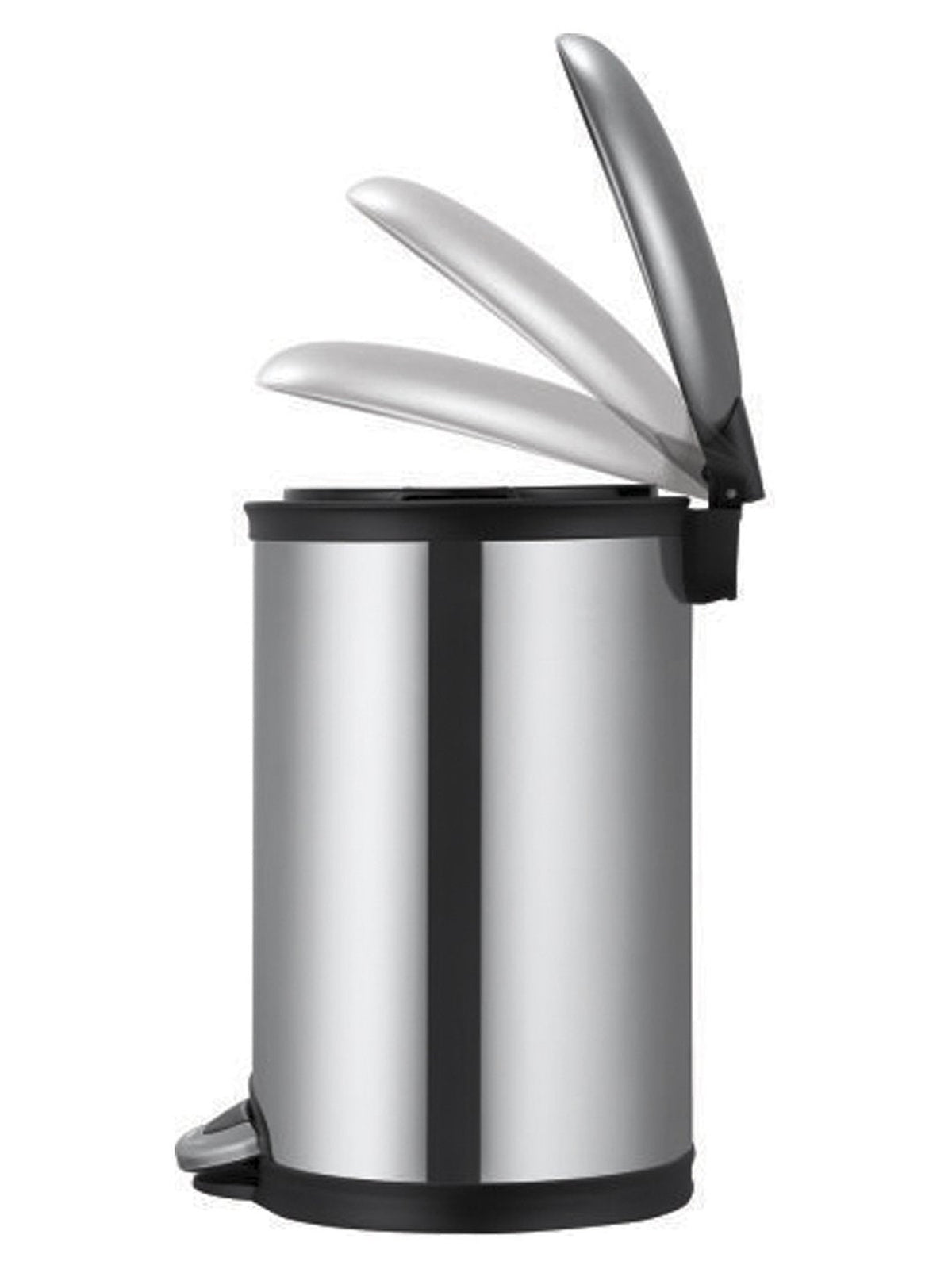 Grey Plain Dustbin front view