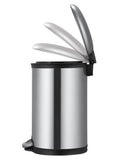 Grey Plain Dustbin front view