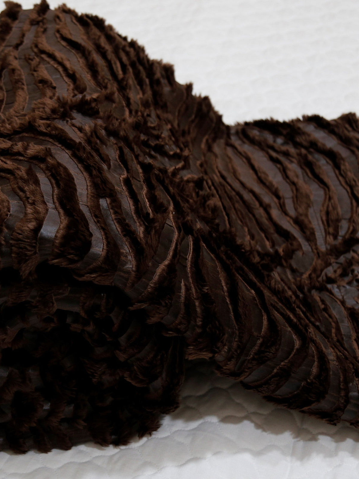 Mora- (Brown)Blanket(220 X 240 Cm)-Leather/Fur - Jagdish Store Online Since 1965