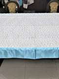 Beige Printed Table Cover front view