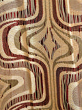 Maroon Polyester Ready-made Curtain 7x4 feet front view