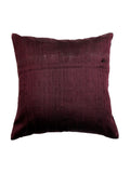Purple Sequin Work Polyester Cushion Cover front view