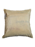 Black Brocade Dupion Silk Cushion Cover front view