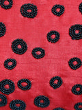 Maroon Polyester Cushion Cover front view