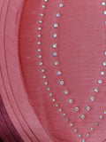 Pink Sequin Work Cushion Cover front view