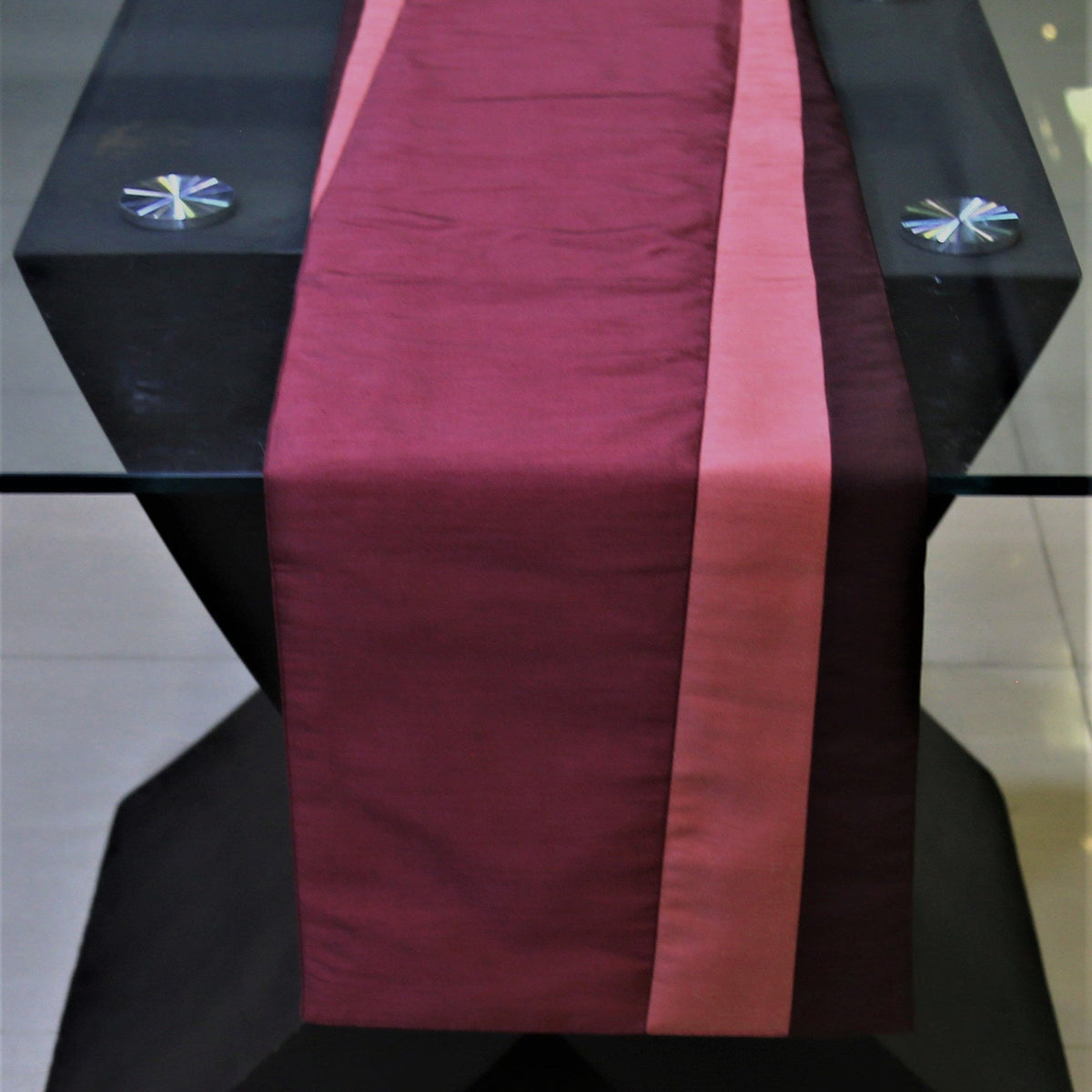 Connector(13 X 90 Inch) Table Runner(Pink)-Polyester - Jagdish Store Online Since 1965
