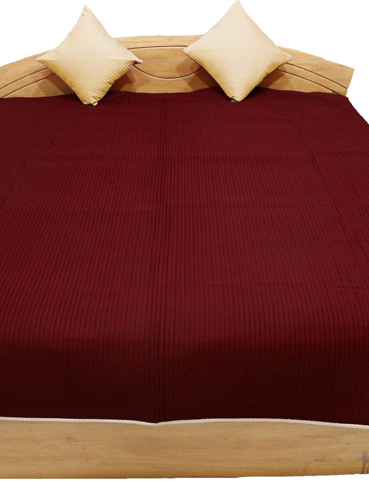 Spread-Reversible PolySilk Quilted BedCover Set-(1 bedcover+ 2 Pillow Covers) - Jagdish Store Online Since 1965