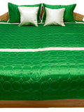 Reversible PolySilk Quilted BedCover Set-(1 bedcover+ 2 Pillow Covers + 2 Cushion Covers) - Jagdish Store Karol Bagh Online Since 1965