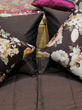 Plain PolySilk Quilted BedCover Set-(1 bedcover+ 2 Pillow Covers + 2 Cushion Covers) - Jagdish Store Karol Bagh Online Since 1965