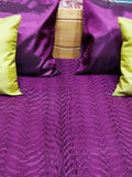 Purple Plain Bedcover front view