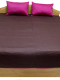 Reversible Plain PolySilk Quilted BedCover Set-(1 bedcover+ 2 Pillow Covers) - Jagdish Store Karol Bagh Online Since 1965
