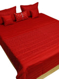 Turkish Beauty Double Bed BedCover 6 Pcs Set(1 bedcover+ 2 Pillow Covers + 2 Cushion Covers + 1 Highlighter) - Jagdish Store Online 