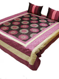 Pink Abstract Bedsheet Set 90x108 front view