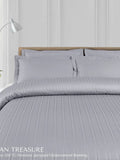 Tuscan Treasure 550TC Striped Cotton King Size Bedsheet - Jagdishstoreonline 