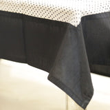 Dots (36 X 54 Inch) Table Cover(Black-White)-Sheer - Jagdish Store Online Since 1965