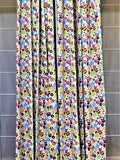 Pink Polyester Ready-made Curtain 7x4 feet front view