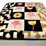 Double Print (Gold/Cream/Brown)Blanket(60 X 90 Inch)-Polyester(3.44 Kg) - Jagdish Store Online Since 1965