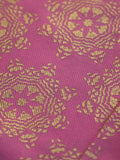 Beige Foil Printed Non Woven Table Cover front view
