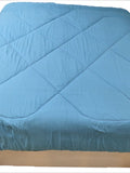 Double Shade Reversible (Blue) PolyCotton Quilt (90x100 Inch)-300 GSM - Jagdish Store Online Since 1965
