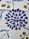 Blue Printed Cotton Table Cover front view